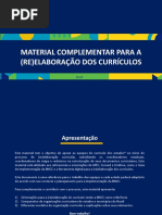 Material Complementar Para a (Re)Elaboração Dos Currículos