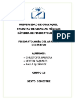 Fisiopatología II - Trastornos Aparato Digestivo - Grupo 18