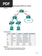 Lab DHCP1 - Configuring Basic DHCPv4 on a Router