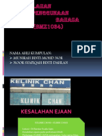 Kesalahan Penggunaan Bahasa