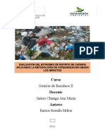 Evaluación Del Botadero de Distrito de Cañaris Aplicando La Metodología de Categorización Según Los Impactos