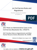 Updates on Civil Service Rules Regulations 2017 
