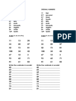 Ordinal Numbers