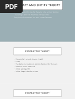 Proprietary and Entity Theory