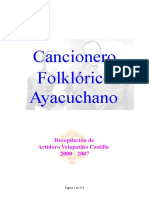 Cancionero Folklorico Ayacuchano