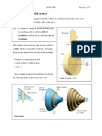 7.2 VOLUME: The DISK Method: Revolution, and That Line Is Called The Axis of Revolution