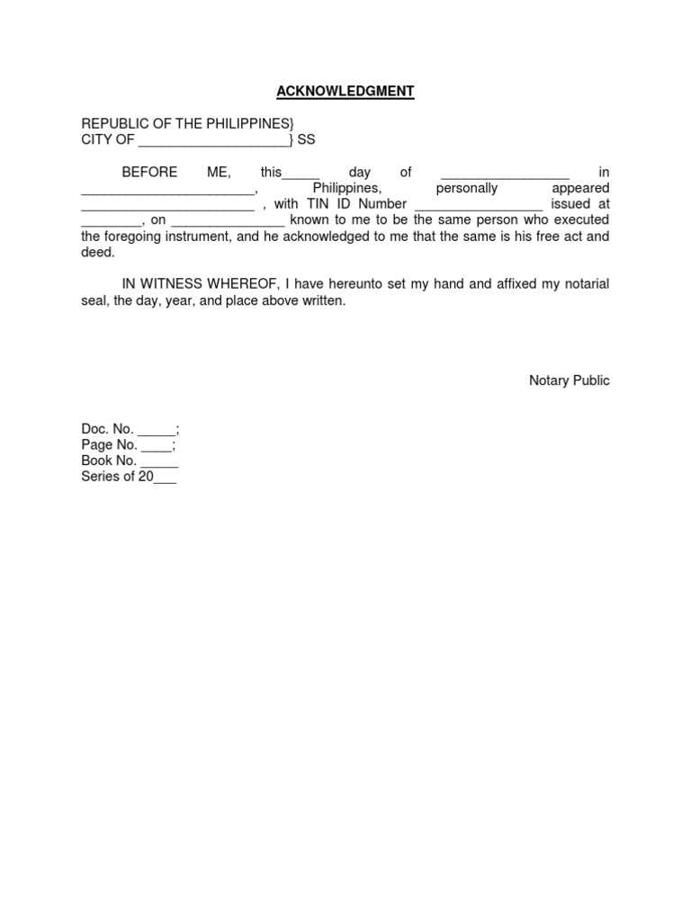 philippines acknowledgement sample pdf
