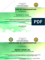 Certificate of Commendation