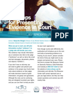 10 Steps For Presenting Evidence in Court