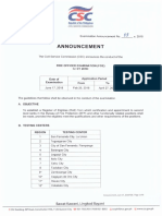ExamAnnouncement03s2018 FOE2018 PDF