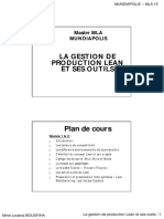 La Gestion de Production Lean Et Ses Outils Document Partie 1 PDF