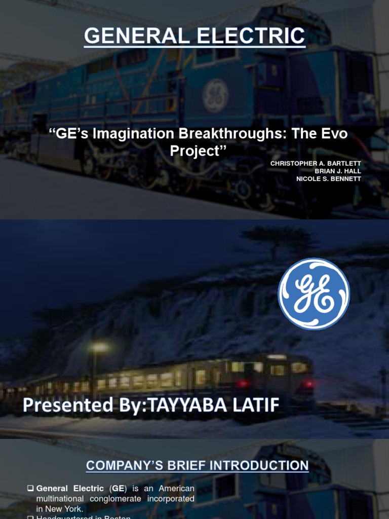 GE's Evo Project: Transforming Locomotives | PDF | General Electric ...