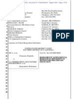 Ms. L Et Al V ICE Et Al - Govt's Response To Motion For Preliminary Injunction PDF