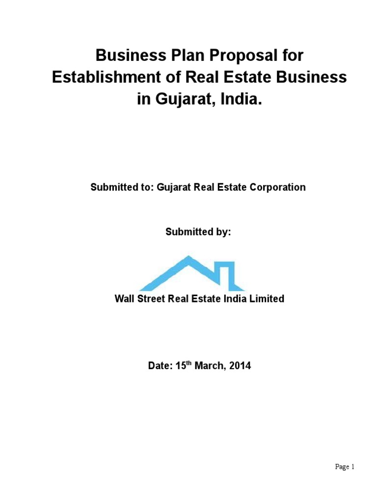 StartUp Real Estate Business Plan PDF Balance Sheet Revenue