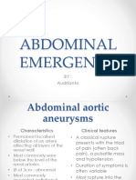 Abdominal Emergency: BY: Audrianto