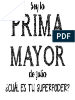 Prima Mayor (Camiseta Rosa)