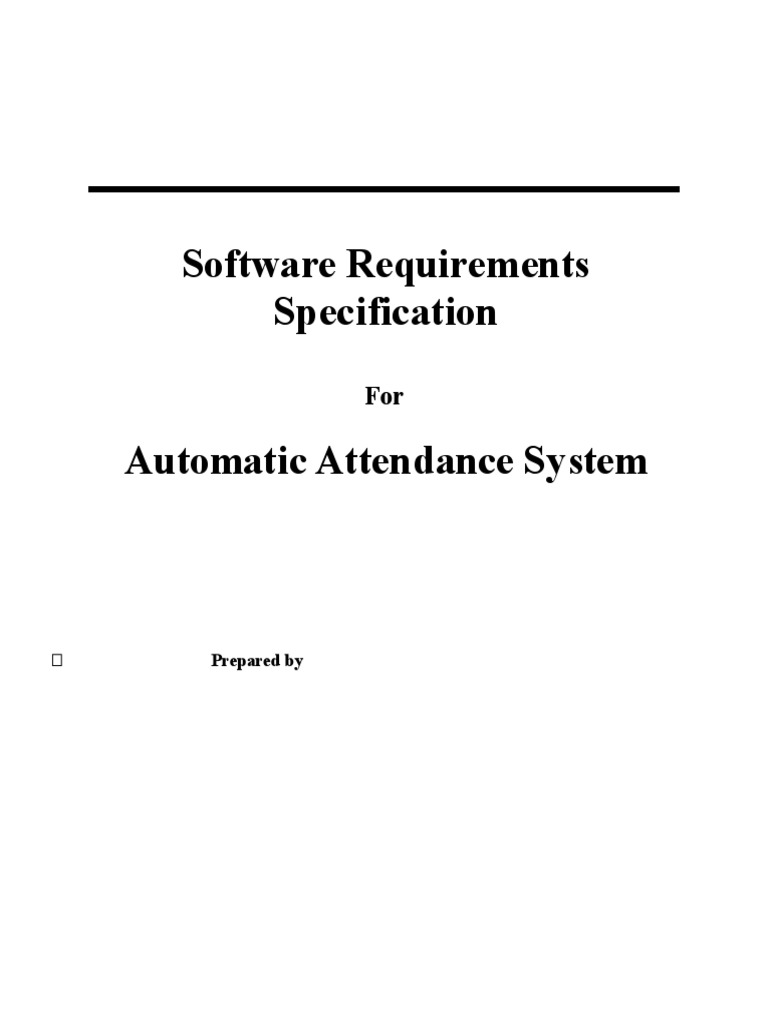Software Requirements Specification: U Prepared by | PDF | Databases ...