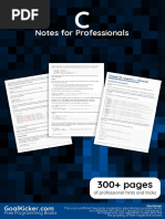 C Notes For Professionals