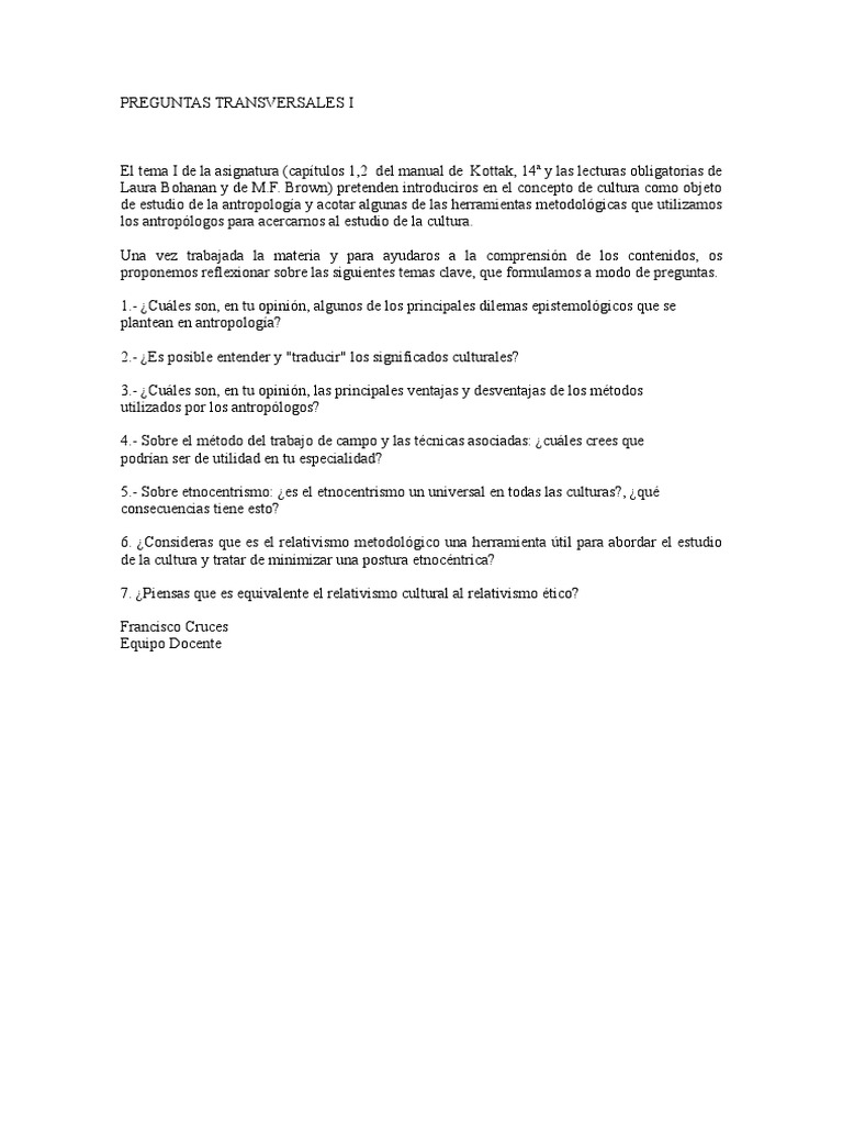 Preguntas Transversales I PDF