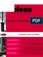 Personal Care Isostearic Acid & Esters