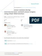 Intraocular Pressure Variation During Femtosecond Laser-Assisted Cataract Surgery Using A Fluid Filled Interface JCRS 01 2013