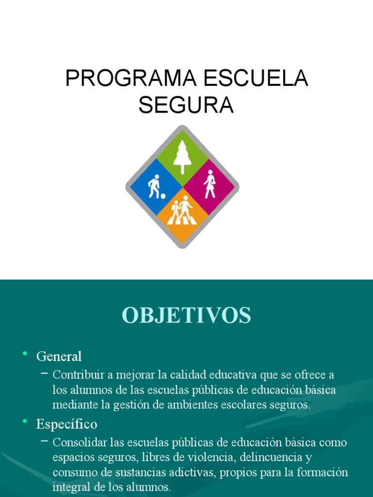Programa de Escuela Segura | PDF | Educación primaria | Defensa Civil
