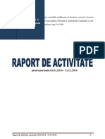 Raport de Activitate Pe Anul 2014