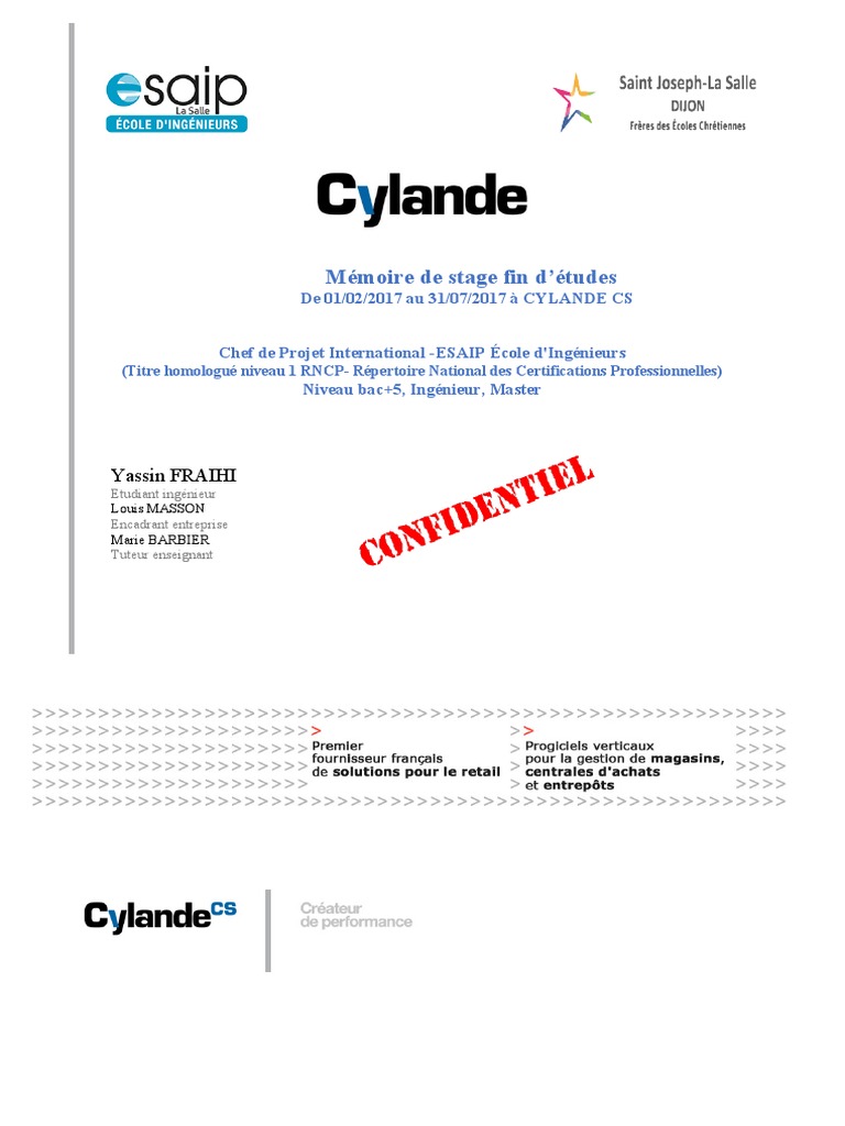 Rapport De Stage Bac Pro Melec Pdf