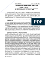 2011 (C. Dhavamani, T. Alwarsamy) Review On Optimization of Machining Operation PDF