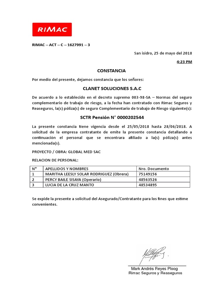 RIMAC | PDF