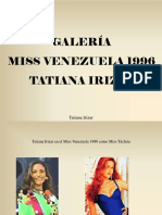 Tatiana Irizar - Galería Miss Venezuela 1996, Tatiana Irizar