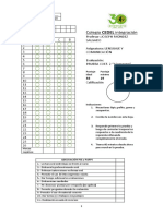 Prueba Semestral Lenguaje 3º