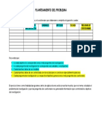 Ejercicio Planteamiento Del Problema