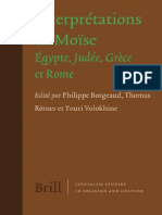 BORGEAUD, Philippe & RÖMER, Thomas & VOLOKHINE, Youri, Eds. (2009), Interprétations de Moïse. Égypte, Judée, Grèce Et Rome. JSRC 10, Ed. BRILL