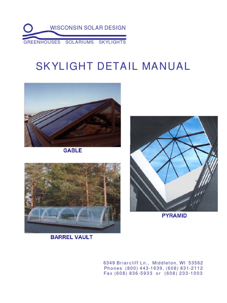 Skylight Detail Manual | PDF