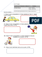 PRUEBA DE Fuerzas y Vectores 7° Año 2018