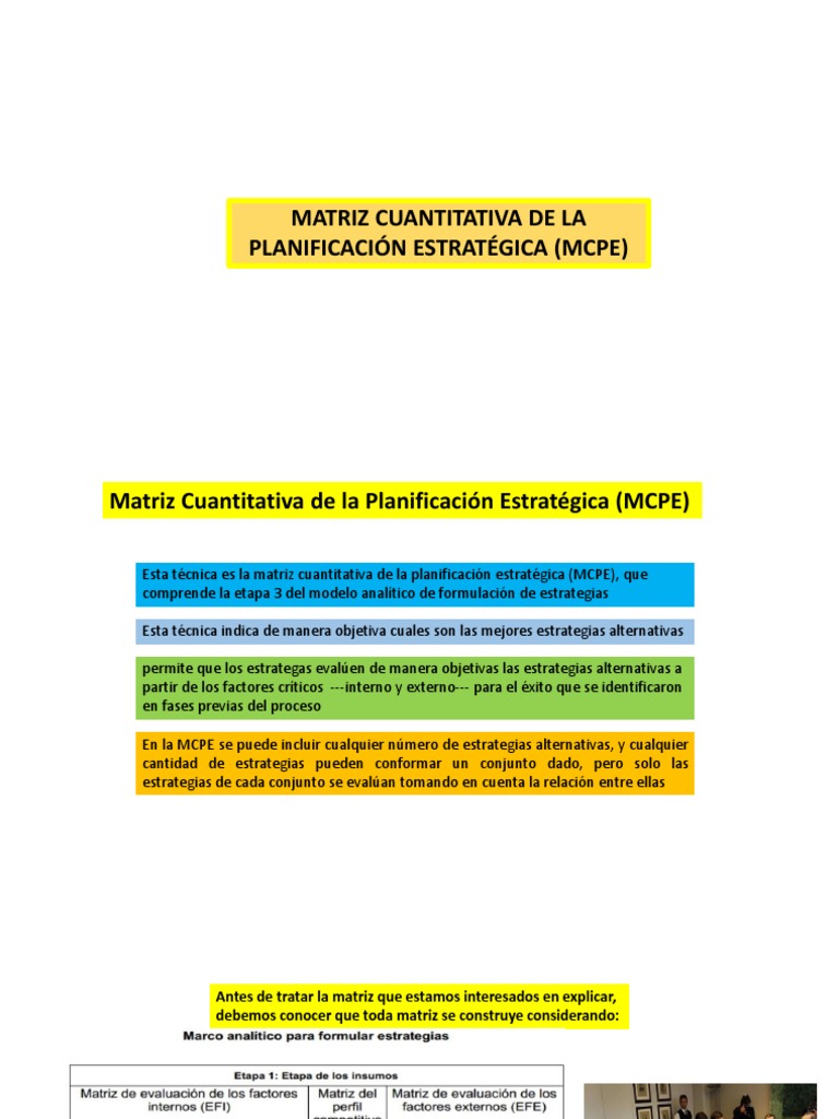 MCPE | PDF | Planificación estratégica | Planificación