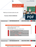 Rúbricas de observación de aula para evaluar desempeño docente