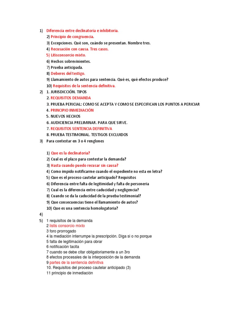 Diferencia Entre Declinatoria e Inhibitoria | PDF