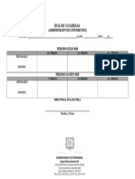 Rol de guardias administrativos e intendentes escuela