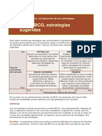 Matriz BCG, estrategias sugeridas y críticas a su aplicación