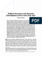 Political Structures and Financial Liberalization in Pre-Crisis East Asia