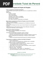 Professor Proposta de Projeto de Pesquisa 2018