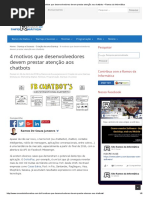 ChatBot - 4 Motivos Que Desenvolvedores Devem Prestar Atenção Aos Chatbots _ Ramos Da Informática