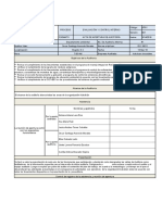 Acta de Apertura de Auditoría Modificada