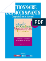 [employés à tort et à travers] Tristan SAVIN - Dictionnaire des mots savants (employés à tort et à travers) (2014, Omnibus).pdf