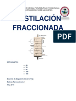 Trabajo Destilación Fraccionada 1