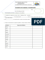 Colegio Aurora de Chile evaluaciones formativas Lenguaje y Matemáticas 2018