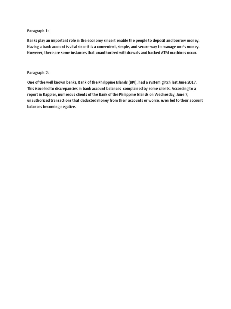BPI Bank Account Issues and Security Risks | PDF