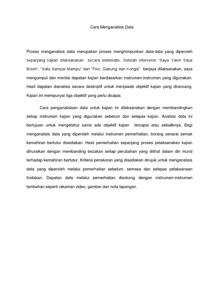 Cara Menganalisis Data Pdf